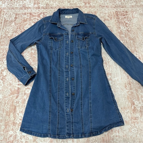 Cest Toi Tops - Y2K Long Denim Top by C’est Toi